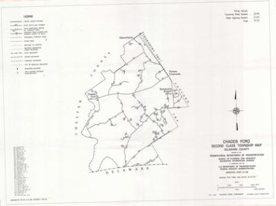 State Road Map of State and Township Roads