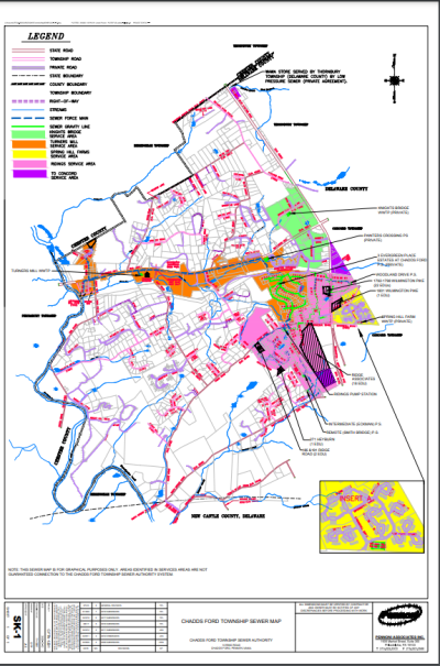Chadds Ford Sewer Authority Map